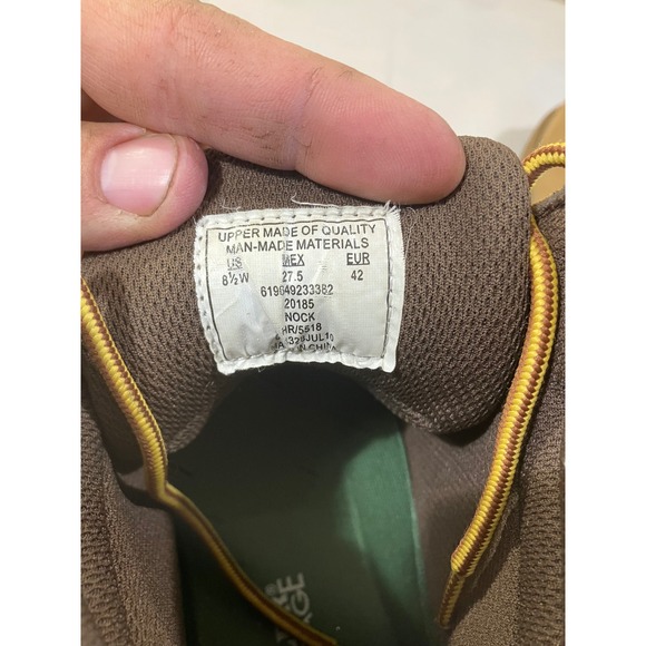Rustler‎ Advantage Mens NOCK Work Boots Tan Wheat Size 8.5W Wide Mid Top Lace Up